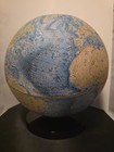 Vintage 1970s 16  National Geographic Tabletop World Globe Mid Century Modern