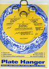 Invisible English  Adhesive Medium Plate Hanger Set  4-3 Inch Hangers 
