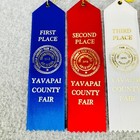 Yavapai County Fair Prize Ribbons Lot Of 4 First Second Third Honorable Mention