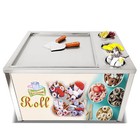 Usa Kolice Countertop Fry Ice Cream Machine 18  x18   Square Pan With 3 Tanks