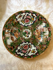 Antique 19thc Chinese Famille Rose Medallion Porcelain Round 6 25  Plate Nice 