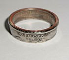  sealed   California   Us State Quarter Handcrafted  Coin Ring Size 4-14