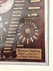 Vintage 1974  winchester Repeating Arms Co   Metal Store Display Sign 23 x17   