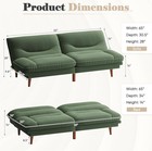 Futon Sofa Bed  Modern Loveseat Futon Couch With Adjustable