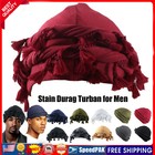 Turban Durag For Men Unisex Satin Silk Lined Elastic Turban Head Wrap Head Scarf