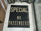 Ny Nyc Bmt Subway Roll Sign 27 x22  Primitive Special No Passengers Urban Art  