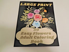 Lot Of 3  Large Print Garden Adult Coloring Books brand New