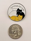    certified Cat Lady    Enamel Lapel Pin 