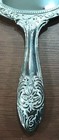 Antique Sterling Silver Plated Vanity Set - Brush  Mirror  Comb
