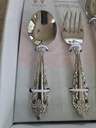 Wallace Antique Baroque 3 Piece Baby Set 18 10 Glossy Stainless Steel Flatware