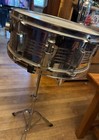 Vintage Percussion Plus Made In Taiwan 14x6 Steel Snare Drum  With Stand 