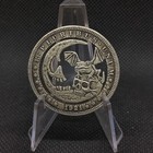 Cut Coin Dollar Dark Moon Skull Evil Night Gothic Fantasy Hobo Coin Art