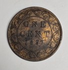 1897 Canada Large Cent - Victoria - One Penny Coin Km  7         