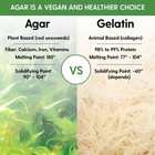 Hearthy Foods Agar Agar Powder  Vegan Gelatin Substitute  Halal  Kosher  4oz