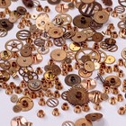 50 Watch Gears Wheels Rose Gold Pink Steampunk Part Watchmaker Repair Lot Copper