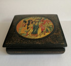 Vintage Russia Lacquer Box Paper Mach   Early 20th