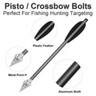 12pcs Pistol Crossbow Bolts 6 5  Aluminium Arrows Broadhead Hunting Mini Archery