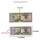144 Pc Educational Play Money Set  Print 2 Side - Bills Of  1- 100 Actual Size