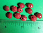  11  Vintage 3 8  Dusty Rose Mauve Vegetable Ivory  Shank Baby Doll Buttons-3 26