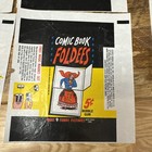 5x Comic Book Foldees 1966 Topps Vintage 5 Cent Bubble Gum Trading Card Wrapper