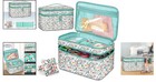 Elegant Double-layer Sewing Organizer Case With Wrist Pin Cushion - Spring Bloom