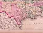 Rare Antique 1874 Map   United States   Western Territories - 15x24