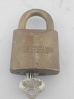 Vintage Corbin Brass Padlock With Original Key