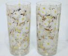 Vintage Mid-century Rare Enamel Painted White Daisy 22 Karat Goldculver Ltd  Usa