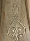 Hexagon Shaped-clip On Lamp Shade-6 25   h-lt Gold embroidery Design- Striations-