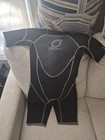 Overton s Boys Shorty Wetsuit Full Suit Black With Blue Accents