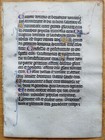 Original Manuscript Leaf On Vellum Book Of Hours Gold Initials  a  - 1450
