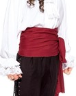 Thepiratedressing Pirate Medieval Renaissance Linen Large Sash  red 