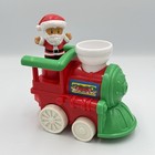 Fisher Price Little People 2001 Vtg Musical Christmas Train Santa Reindeer Elf