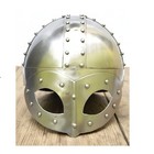 Authentic Medieval Viking Helmet     Wearable Armor With Free Wooden Stand