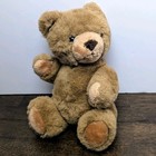 Vtg  Eden 12  Teddy Bear Stuffed Animal Plush Toy 5-way Jointed Brown Made Korea