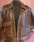 Mirage Men s Vtg Brown Faded Leather Bomber Flight Aviator Jacket Size 42 Korea