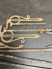 Vintage Lot Cast Iron Curtain Rod Swing Arms Antique Art Deco Victorian Ornate