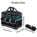 Heavy Duty Tool Oxford Bag Trolley W  Telescoping Handle Large Capacity Backpack