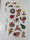 Lot Of 8 Sheets - Vintage Current Inc Stickers Christmas Theme