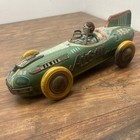 1950 s Original Yonezawa Atom  153 Friction Racer Tin Car Made In Japan Space