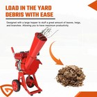 Wood Chipper Shredder Mulcher 7 5hp Heavy Duty Gas Powered 212cc 5 5 Kw 50mm