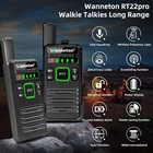 Rt22pro Wireless Frequency Copy Rechargeable Walkie Talkies For Black 