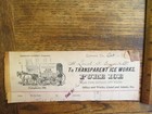 Antique Vintage Ephemera 1800s Billheads Richmond Va Two Ice Companies 1895 