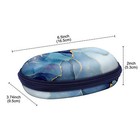 Eyeglasses Case Hard Shell Shockproof Glasses Case Travel Zipper With Carabiner