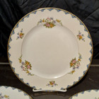 Set Of 4 Antique Luncheon Plates By Noritake  Athlone Pattern  White  Cream  Blu