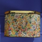 Daher Octagonal Floral Tin Container With Lid Made In England