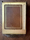 Vintage 1960s Bates Cavalier List Finder Address Phone Book Gold Brown Leather