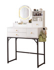 Powered Makeup Vanity Fashion Desk  Modern Vanity With Mirror And Drawers