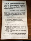 Robert F  Kennedy Autographed Picture And Campaign Literature  1968  Presidency 