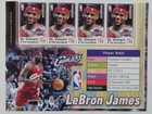 Lebron James Rookie St  Vincent 2004 Mint Nh Sheet - Basketball Lakers cavaliers